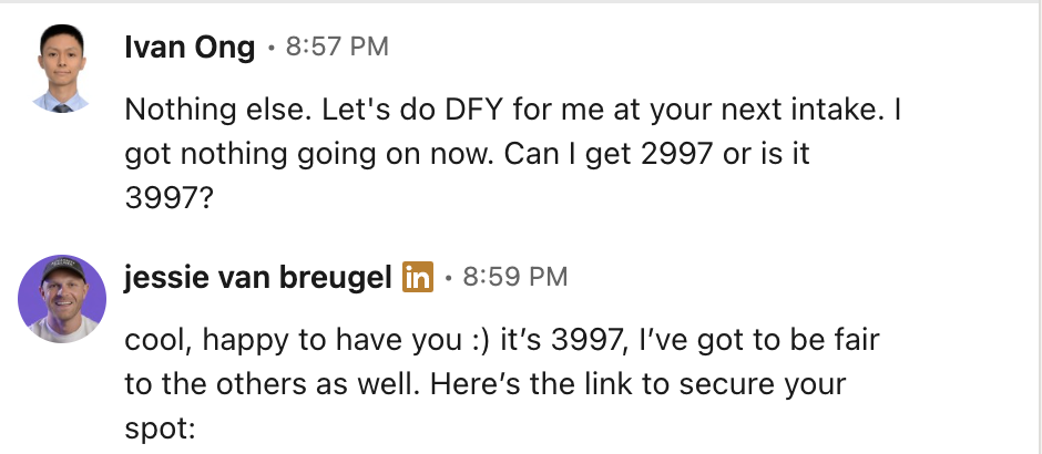 Ivan — client conversation or supporting payment screenshot